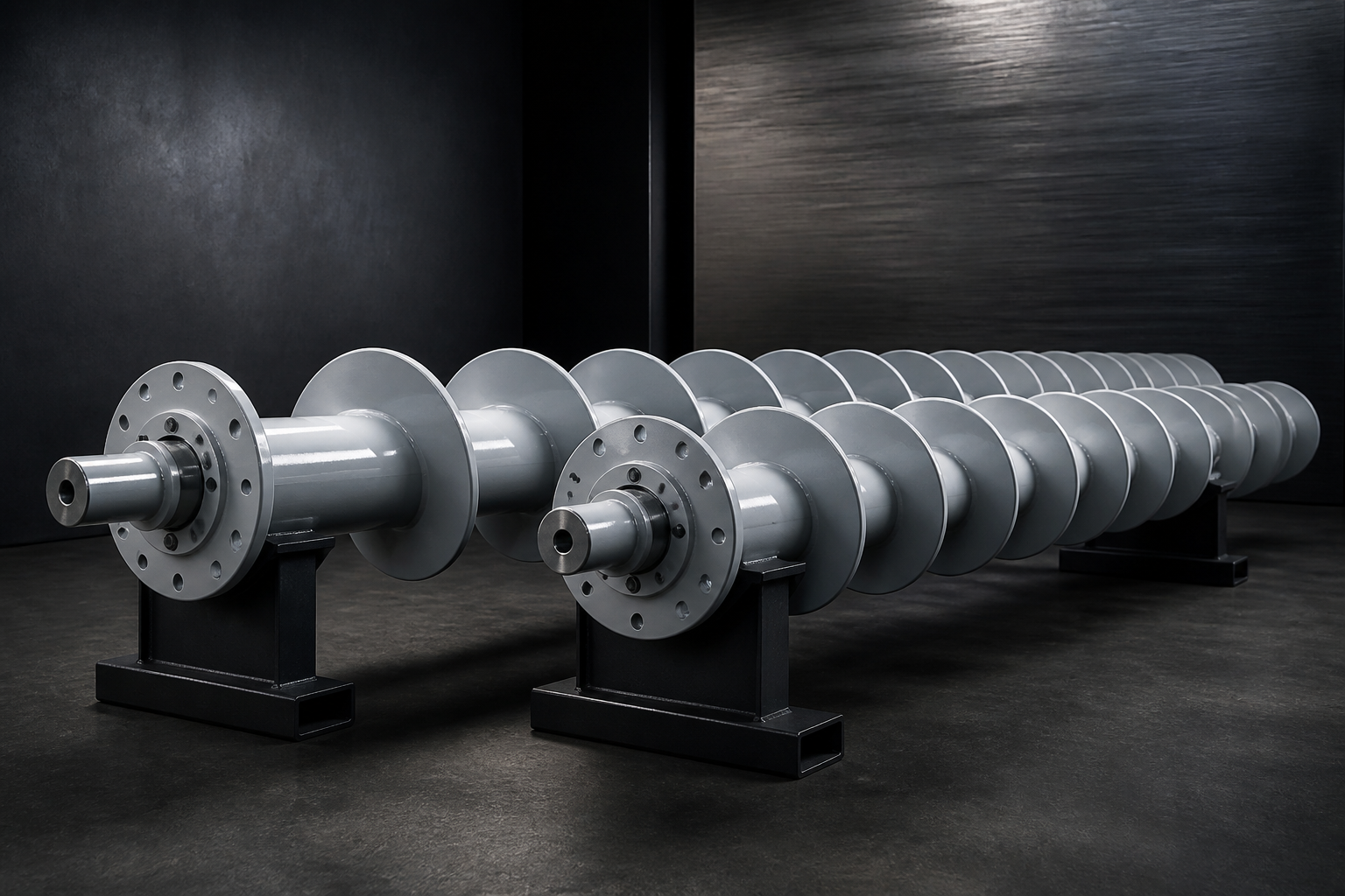 Coated food-processing augers